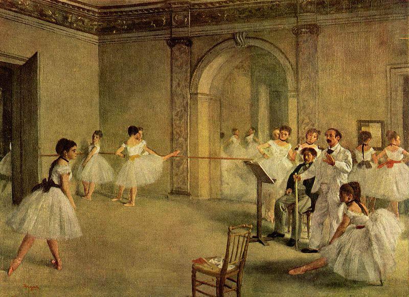 Ballettsaal der Oper in der Rue Peletier, Edgar Degas